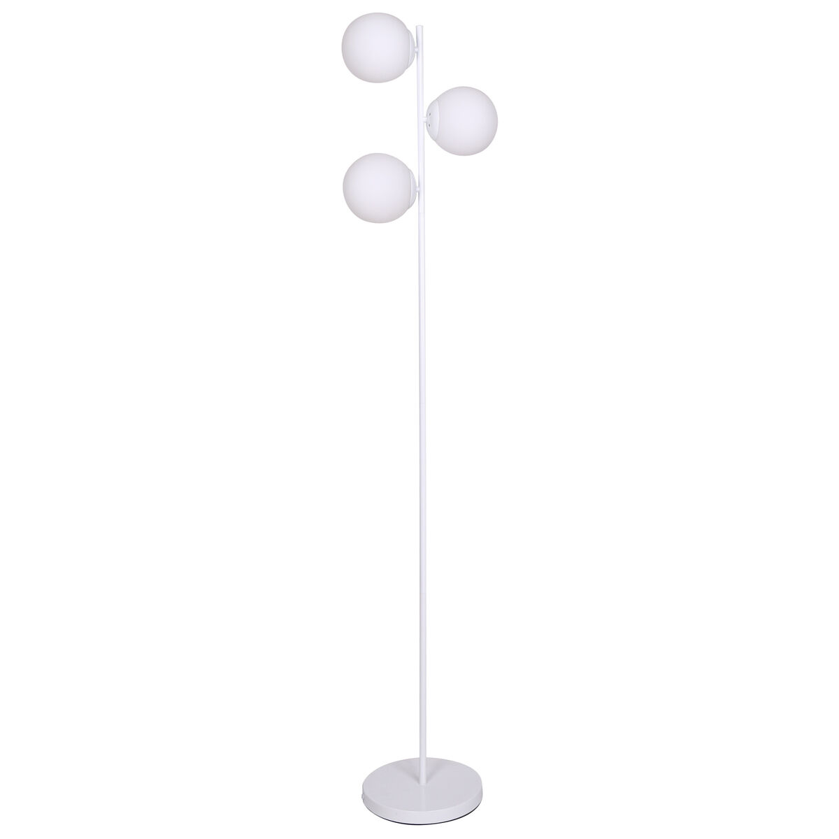 Lámpara de Pie DKD Home Decor 35 x 25 x 167 cm Cristal Metal Blanco 220 V 50 W 1 S3052597_0