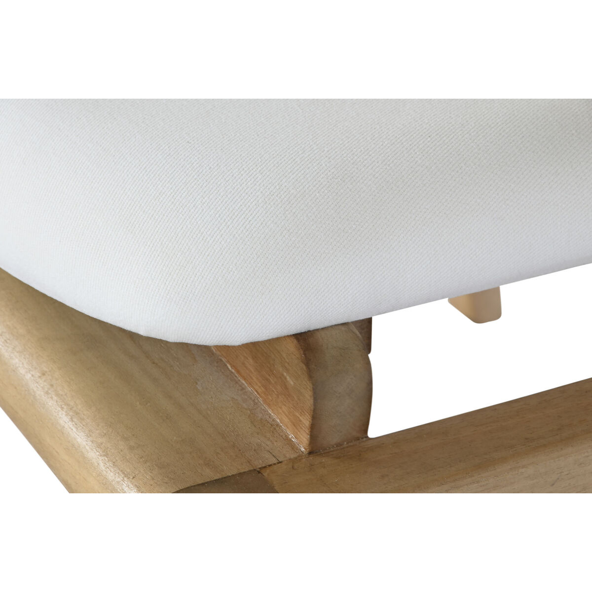 Silla DKD Home Decor Blanco Natural 57 x 68 x 79 cm 57 x 65 x 79 cm 3 S3052721_2