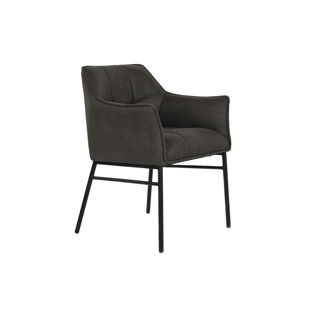 Silla DKD Home Decor Negro Marrón oscuro Gris oscuro 60 x 60 x 84 cm 1 S3052853_0