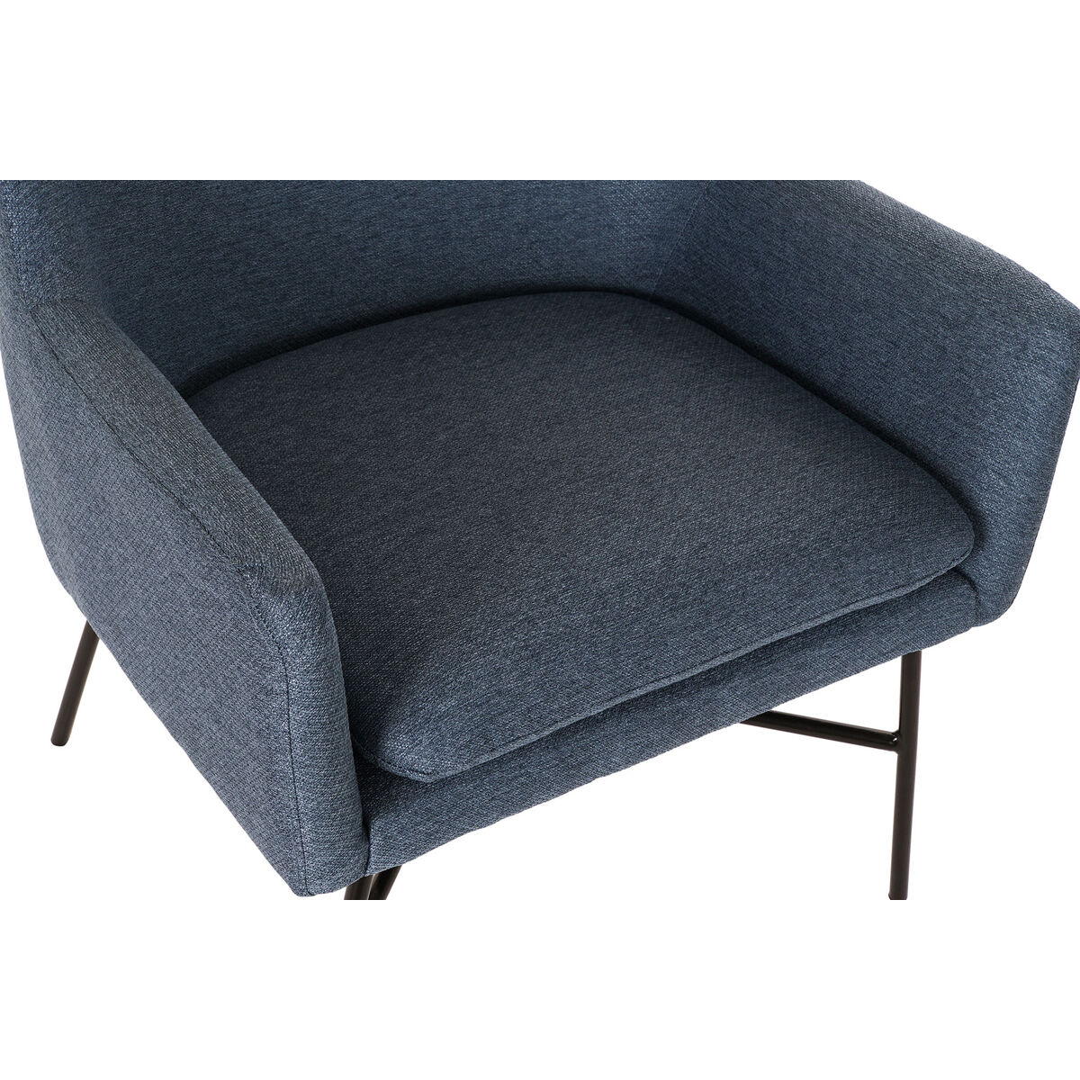 Sillón DKD Home Decor Azul Negro Metal 66 x 62 x 75 cm 2 S3052892_1