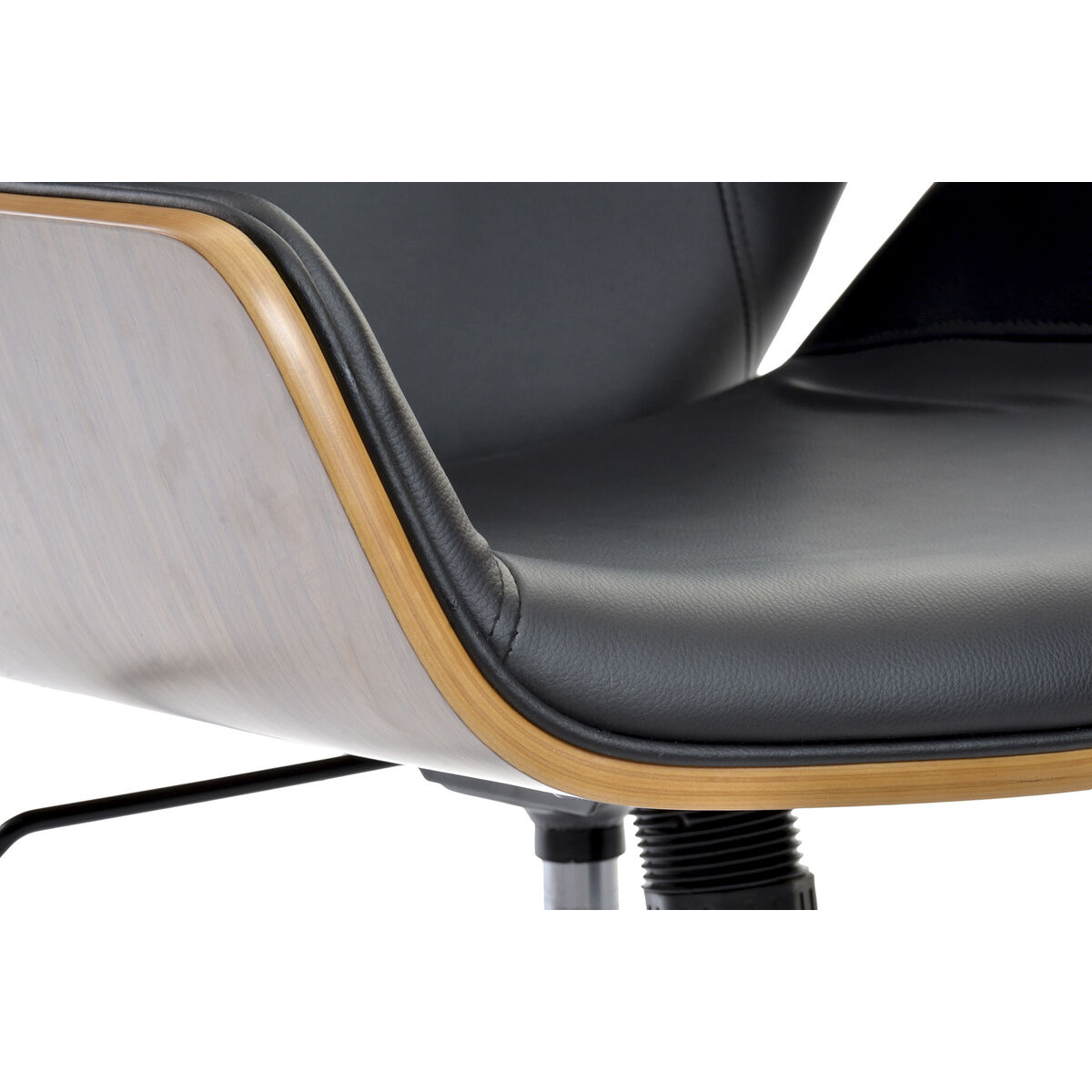 Silla de Oficina DKD Home Decor Marrón Negro 2 S3054012_1