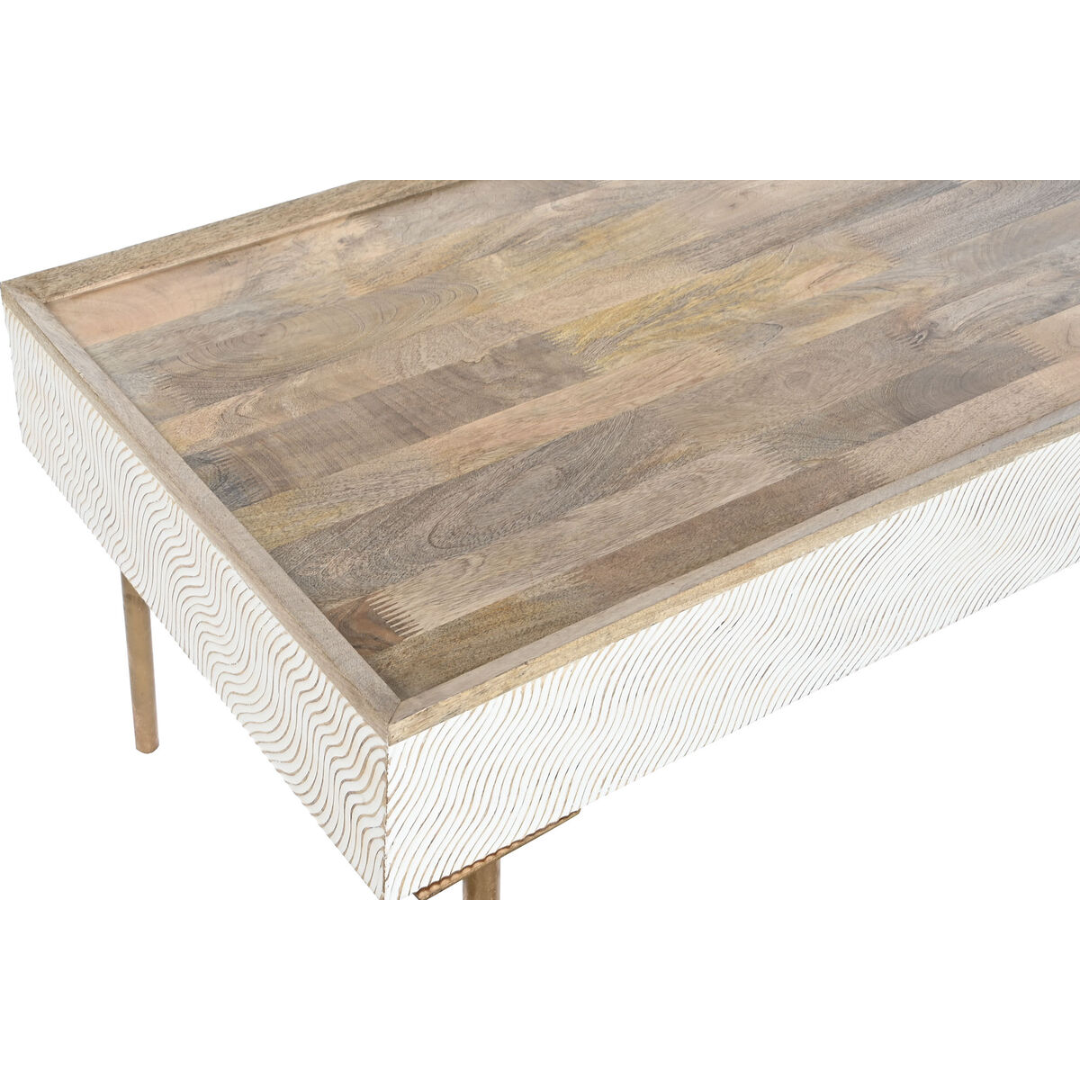 Mesa de Centro Home ESPRIT Hierro Madera de mango 120 x 60 x 57 cm 5 S3054408_4