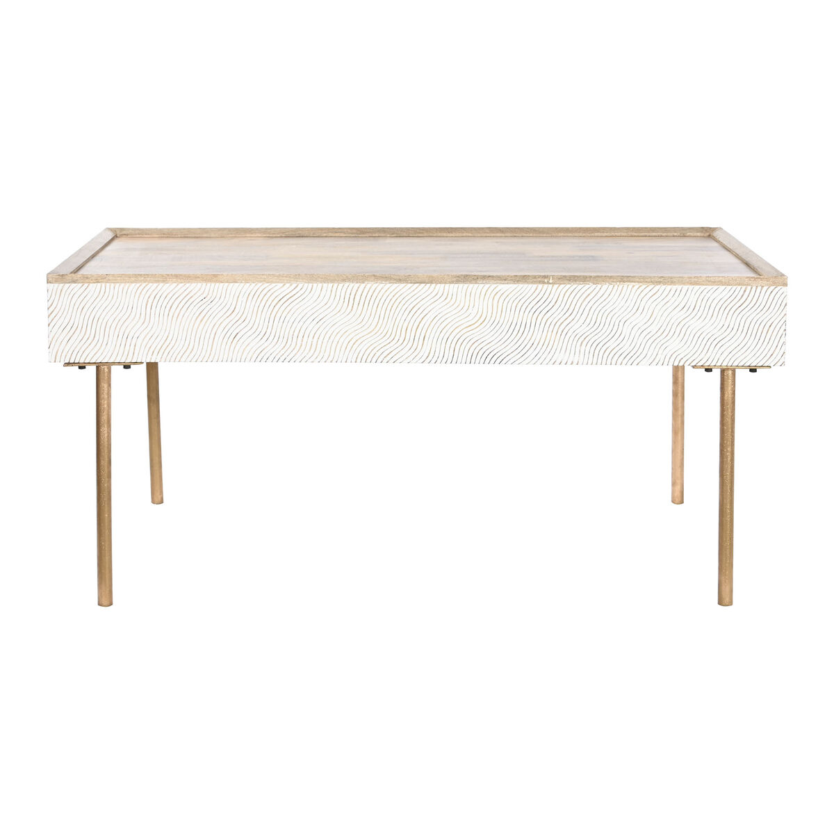 Mesa de Centro Home ESPRIT Hierro Madera de mango 120 x 60 x 57 cm 2 S3054408_1
