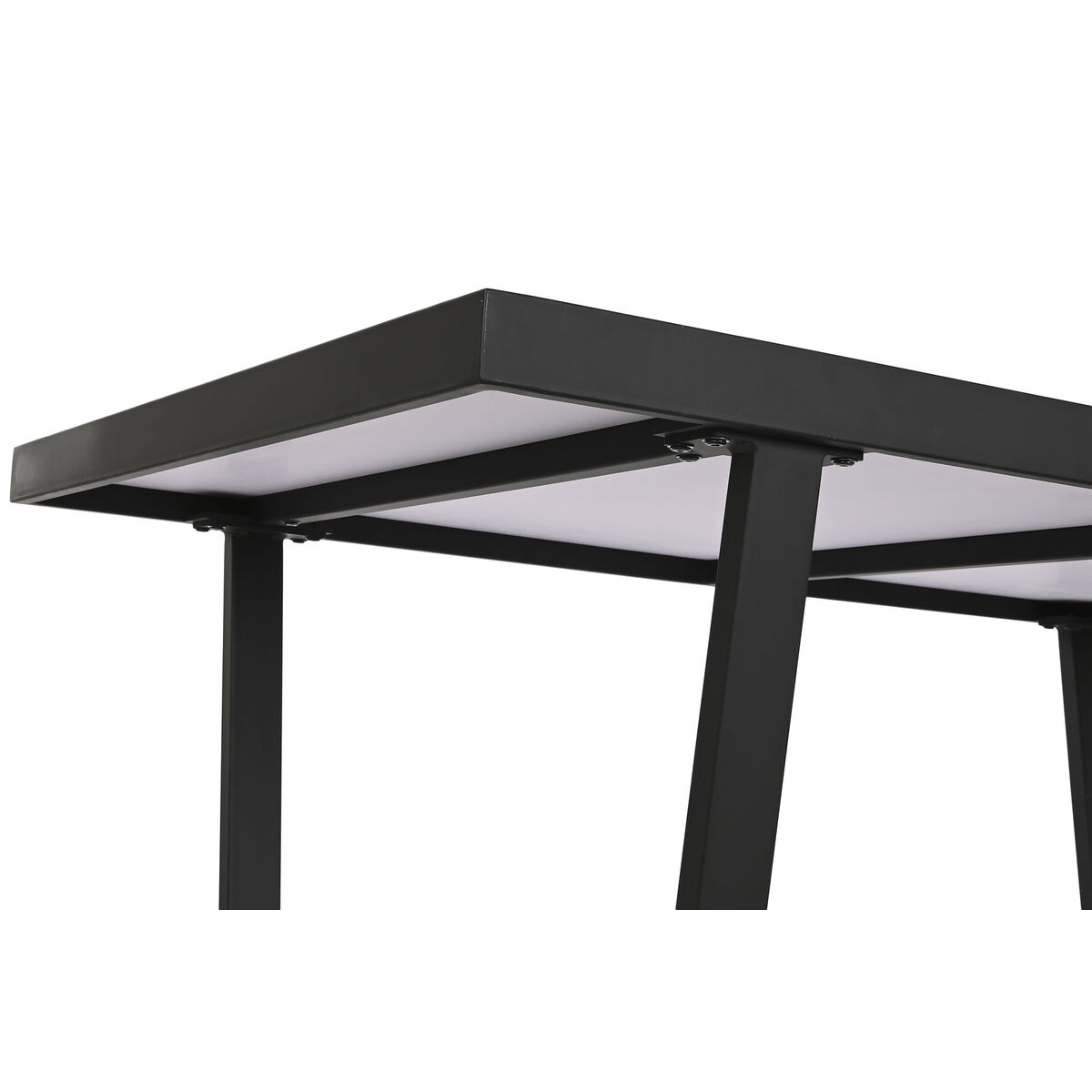 Mesa de Comedor Home ESPRIT Blanco Negro Metal 150 x 80 x 75 cm 4 S3054110_3