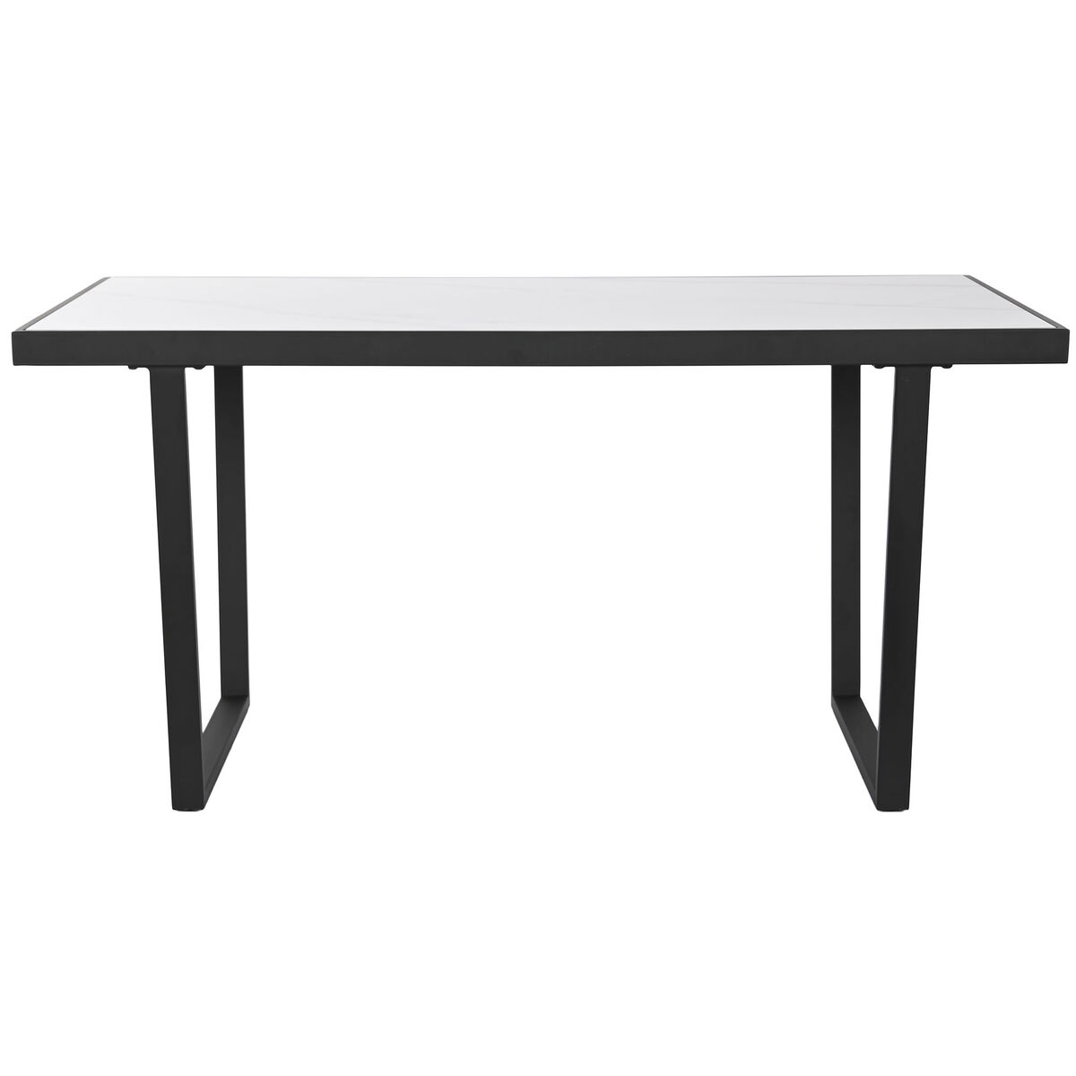 Mesa de Comedor Home ESPRIT Blanco Negro Metal 150 x 80 x 75 cm 6 S3054110_5