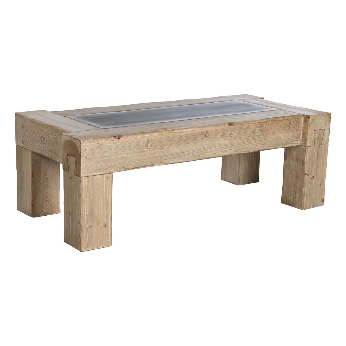 Mesa de Centro Home ESPRIT Abeto Madera MDF 140 x 70 x 46 cm 1 S3053785_0
