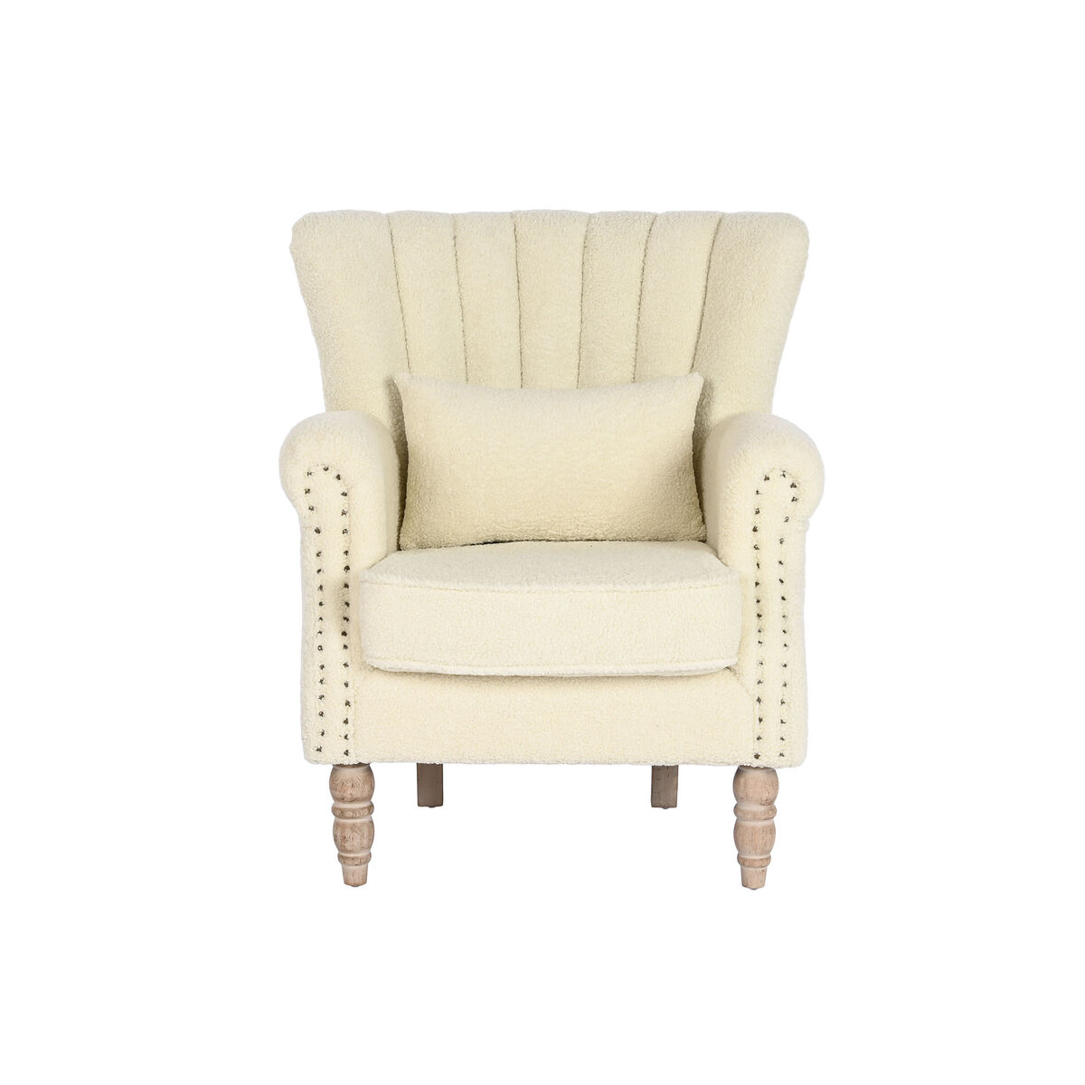 Sillón Home ESPRIT Blanco Natural Madera de caucho 73 X 65 X 87 cm 6 S3054263_5