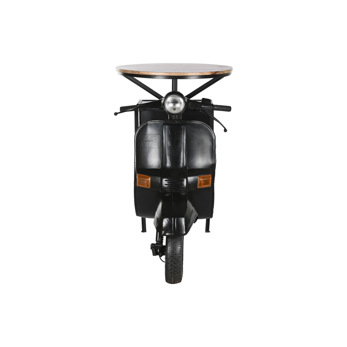 Mesa auxiliar Home ESPRIT Marrón Negro Hierro Madera de mango 116 x 72 x 110 cm 9 S3057051_8