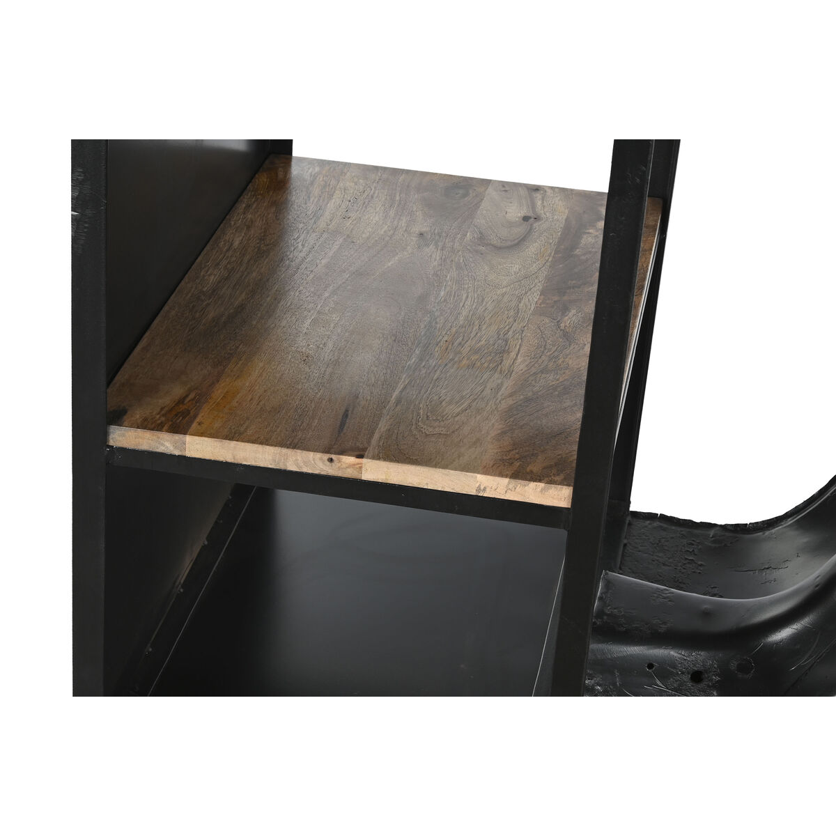 Mesa auxiliar Home ESPRIT Marrón Negro Hierro Madera de mango 116 x 72 x 110 cm 10 S3057051_9