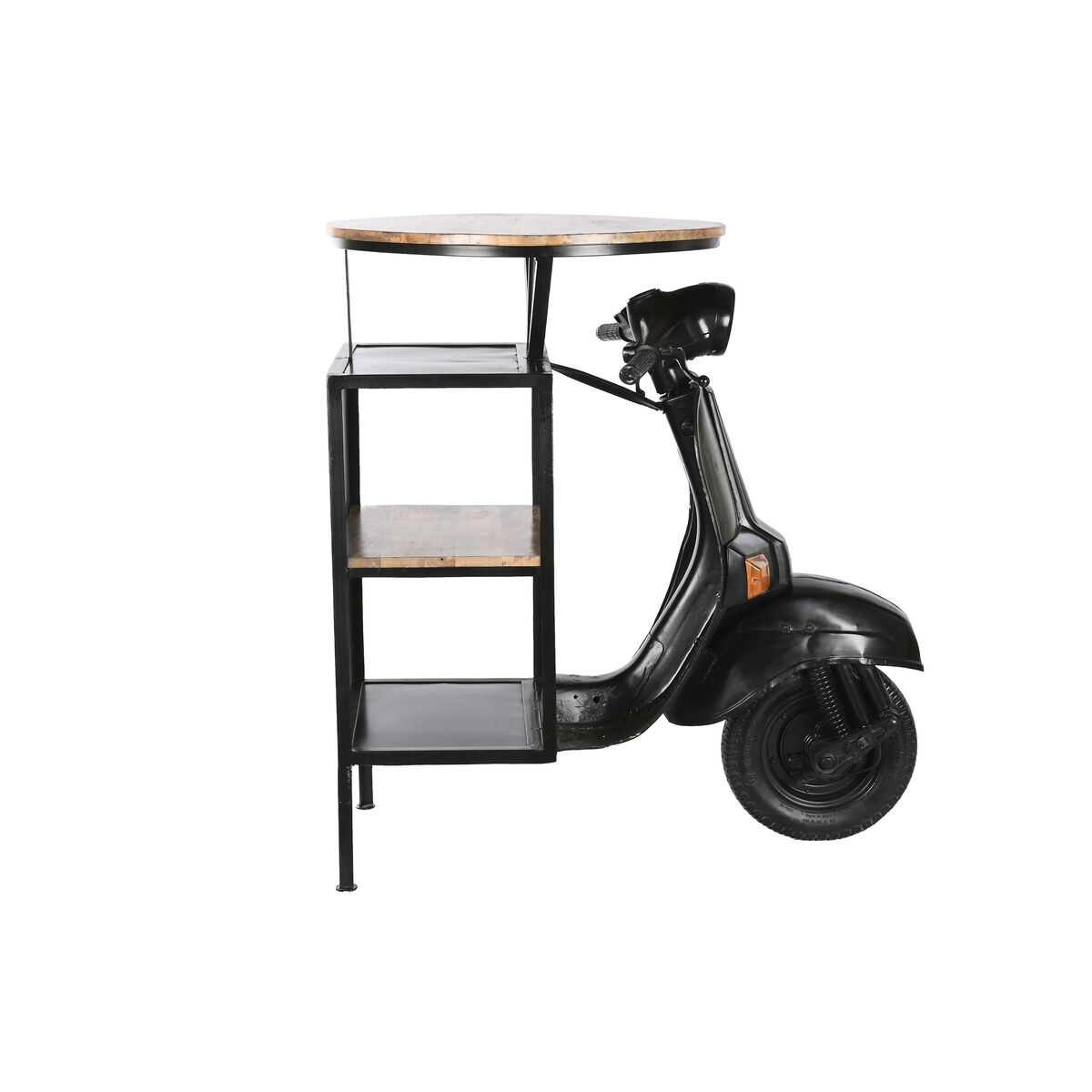 Mesa auxiliar Home ESPRIT Marrón Negro Hierro Madera de mango 116 x 72 x 110 cm 1 S3057051_0