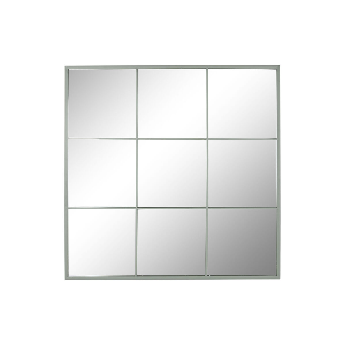 Espejo de pared Home ESPRIT Verde Ventana Scandi 90 x 2 x 90 cm 1 S3055605_0