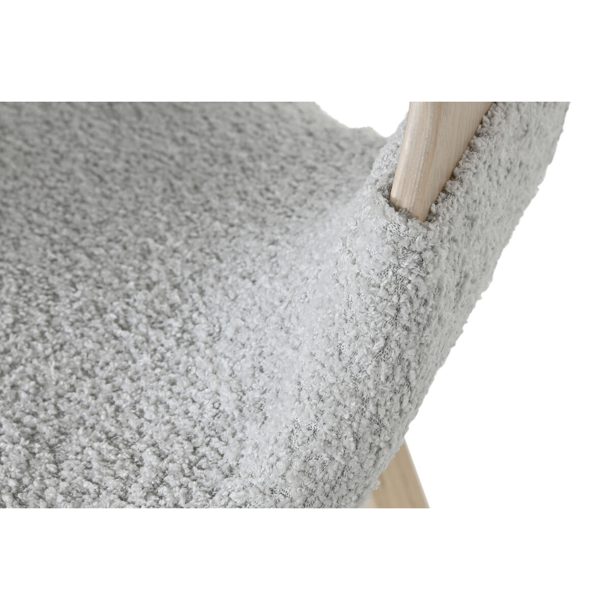 Silla de Comedor Home ESPRIT Gris Poliéster Madera 55,5 x 67,5 x 80,5 cm 6 S3058037_5