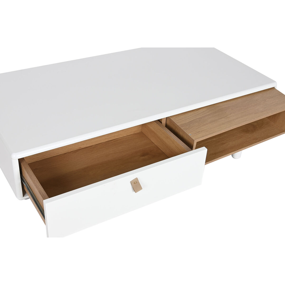Mesa de Centro Home ESPRIT Blanco Natural Poliuretano Madera MDF 120 x 60 x 40 cm 6 S3056994_5