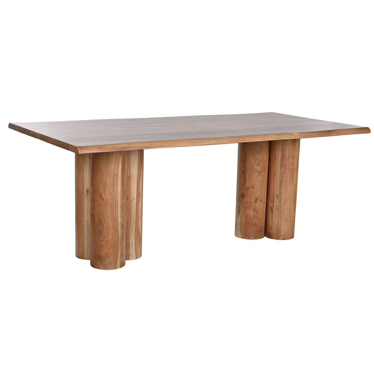 Mesa de Comedor Home ESPRIT Marrón Natural Madera de acacia 200 x 100 x 76 cm 1 S3056457_0