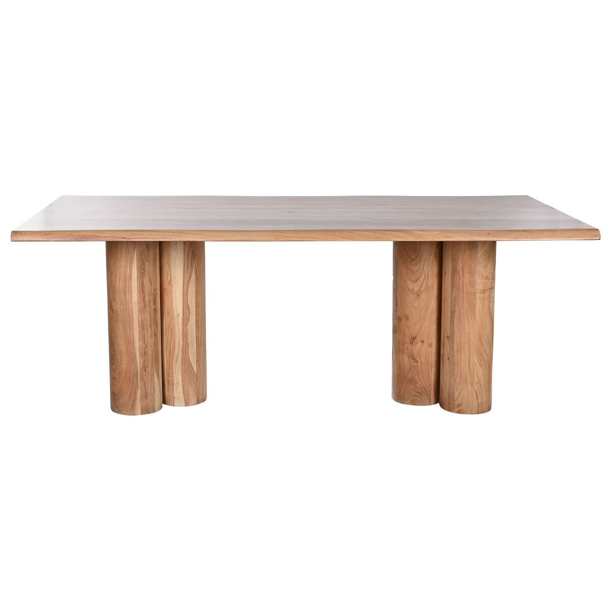 Mesa de Comedor Home ESPRIT Marrón Natural Madera de acacia 200 x 100 x 76 cm 7 S3056457_6
