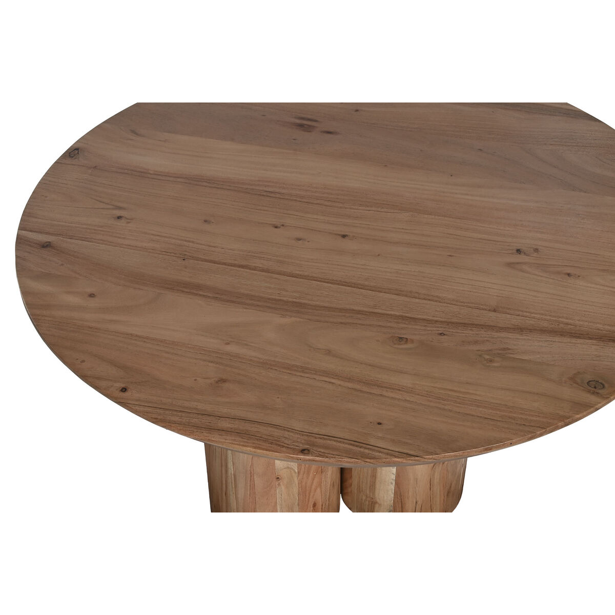 Mesa de Centro Home ESPRIT Marrón Natural Madera de acacia 80 x 80 x 45 cm 2 S3056458_1