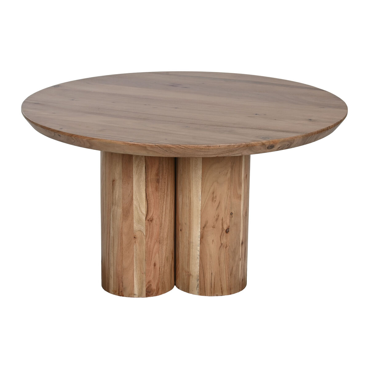 Mesa de Centro Home ESPRIT Marrón Natural Madera de acacia 80 x 80 x 45 cm 5 S3056458_4