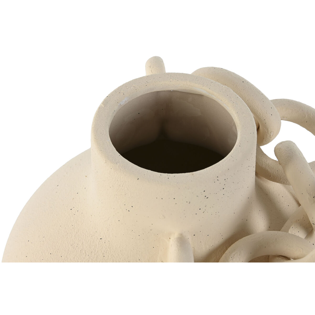 Jarrón Home ESPRIT Blanco Cerámica Gres Moderno 22 x 22 x 22 cm 3 S3056403_2