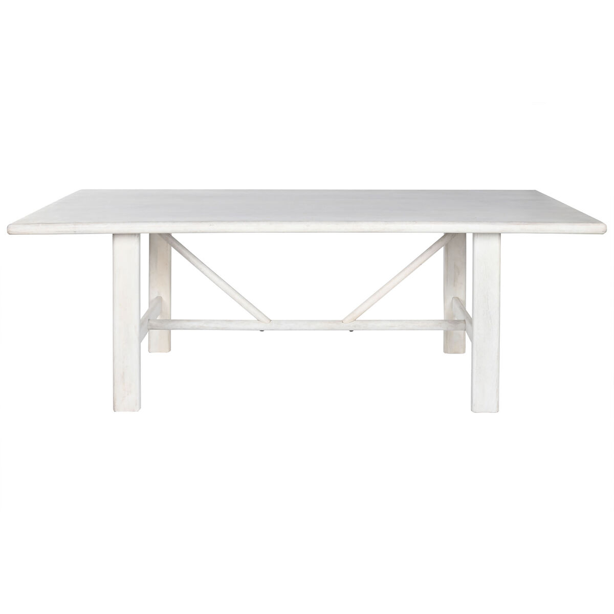 Mesa de Comedor Home ESPRIT Blanco Madera de mango 213,4 x 96,5 x 76,2 cm 1 S3056685_0
