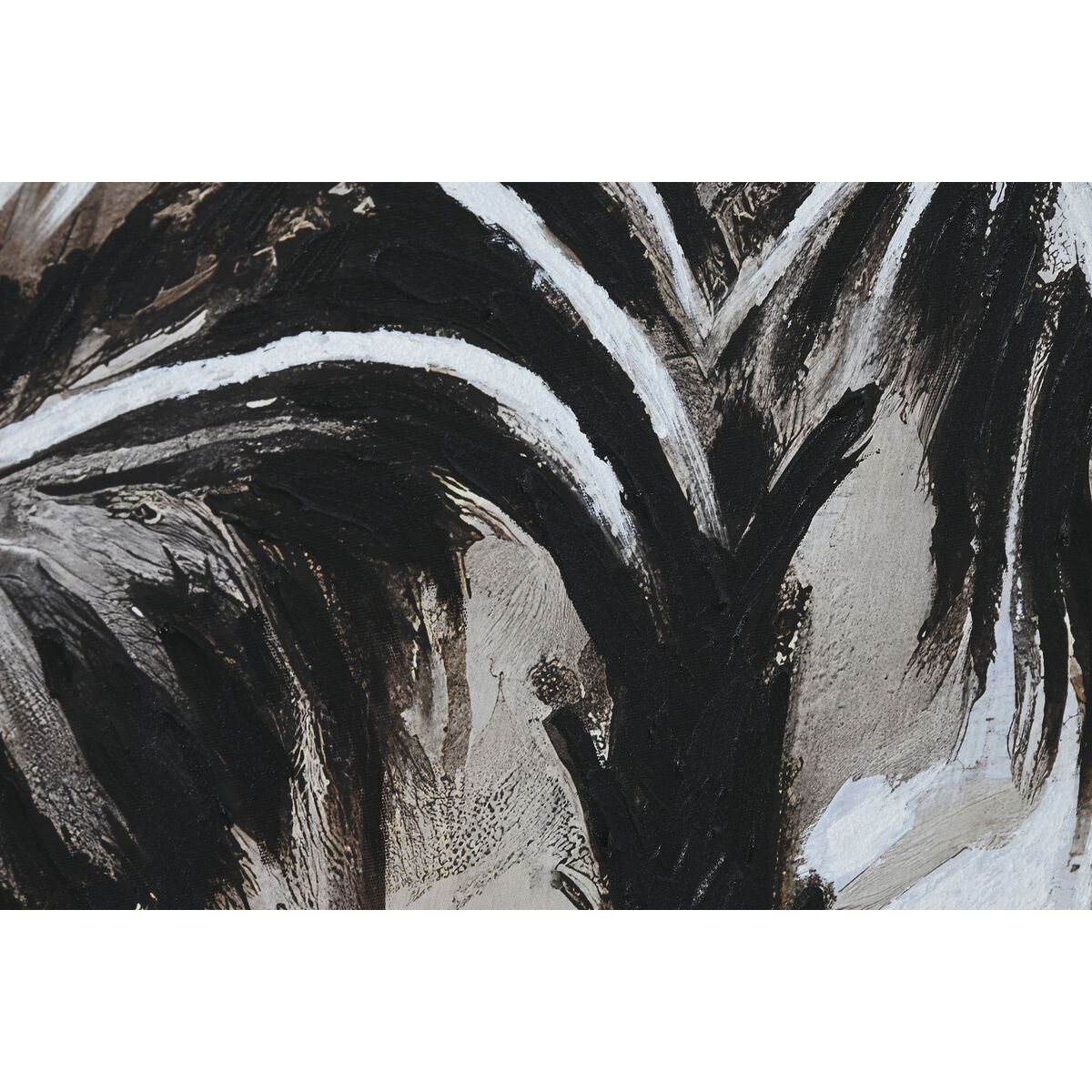 Lienzo Home ESPRIT Marrón Beige Dorado Palmeras Tropical (2 Unidades) 3 S3058090_2