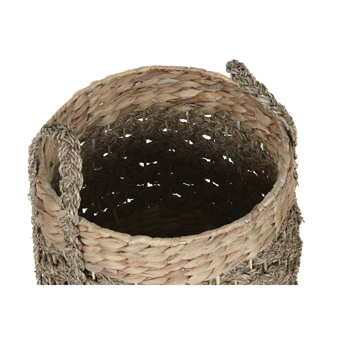 Cesta Decorativa Home ESPRIT Natural Tropical 35 x 35 x 45 cm (2 Piezas) 2 S3058551_1
