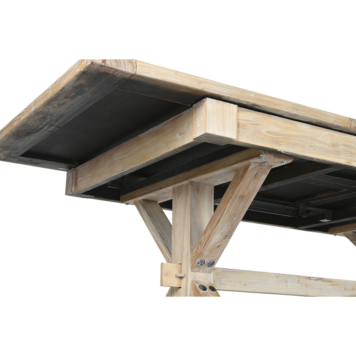 Mesa de Comedor Home ESPRIT Natural Madera Reciclada Madera de olmo 180 x 90 x 76 cm 5 S3058949_4