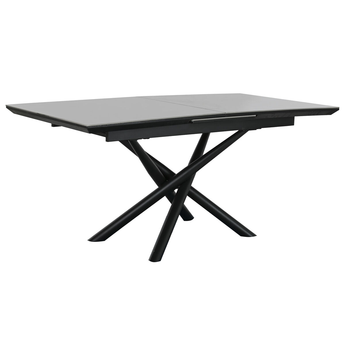 Mesa de Comedor Home ESPRIT Negro Gris Metal Cerámica 160 x 90 x 76 cm 1 S3059022_0