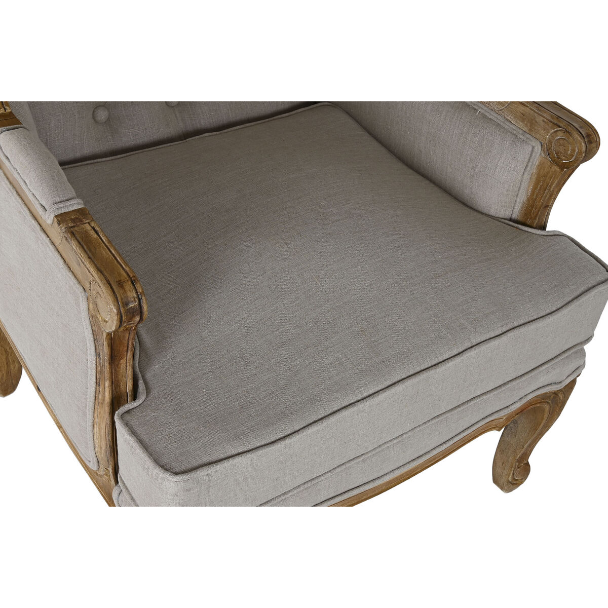 Butaca Home ESPRIT Blanco Natural Madera de mango 72 x 75 x 110 cm 4 S3059470_3