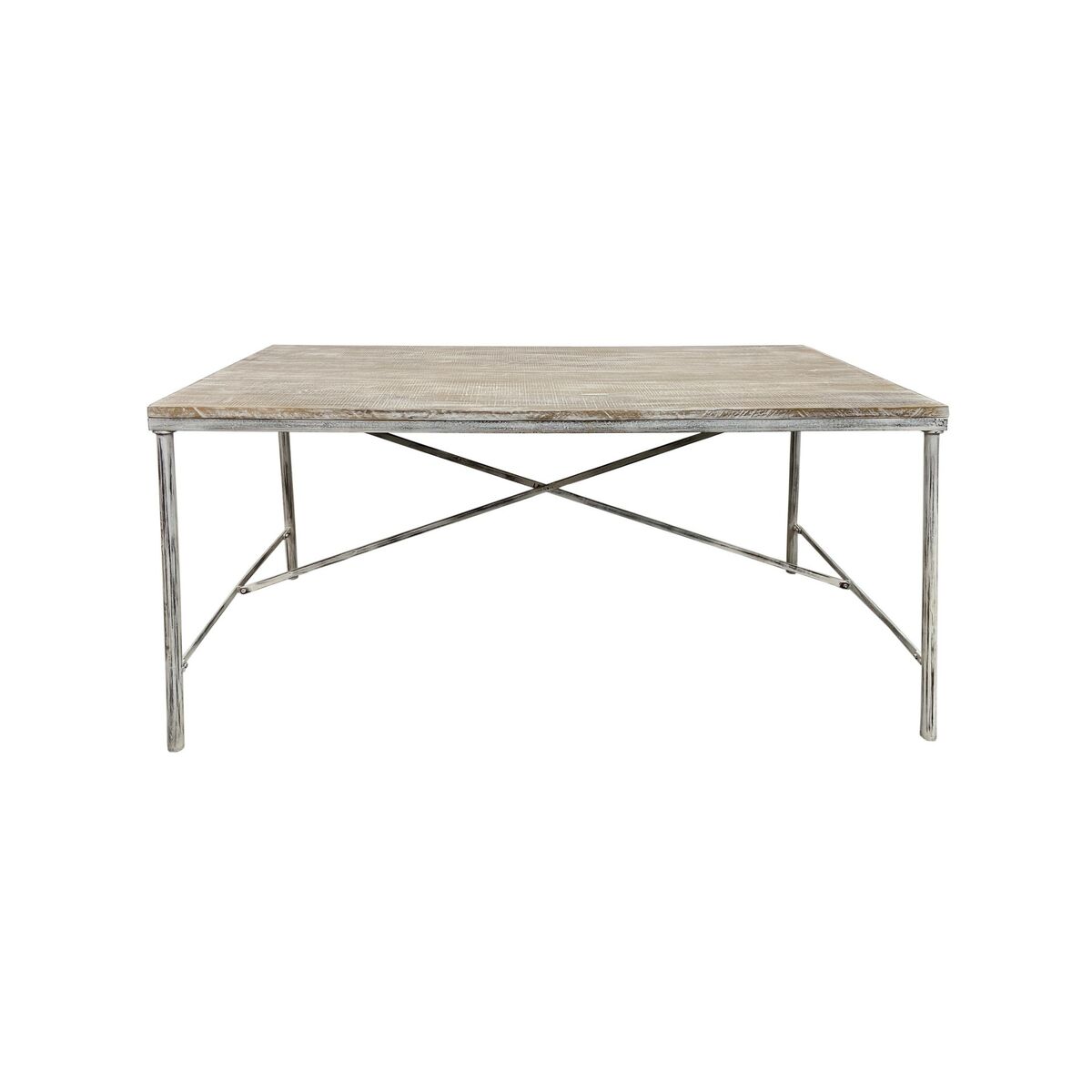 Mesa de Comedor Home ESPRIT Blanco Hierro Madera de mango 160 X 90 X 80 cm 1 S3059300_0