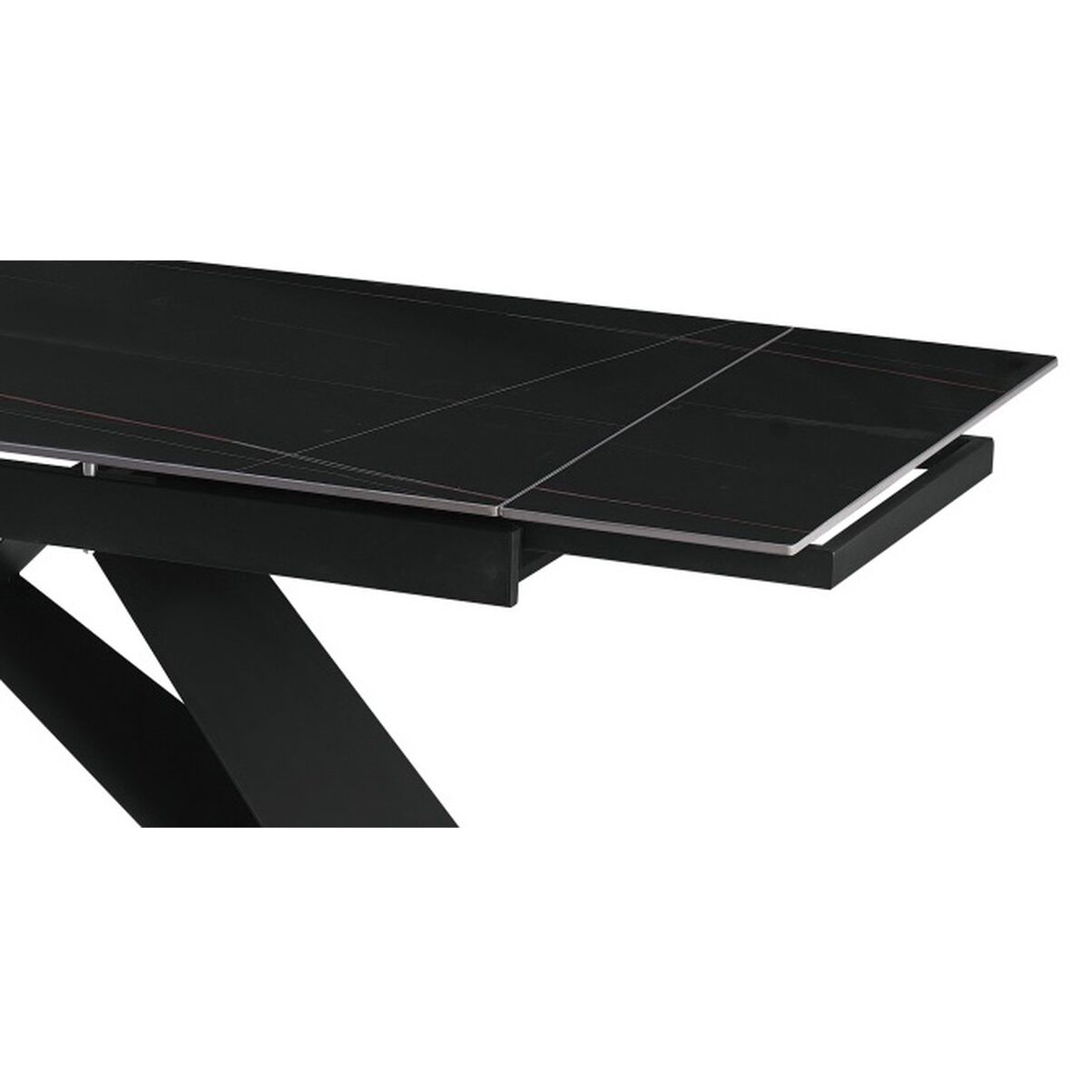 Mesa de Comedor Home ESPRIT Negro Metal Cerámica 160 x 90 x 75 cm 2 S3059523_1