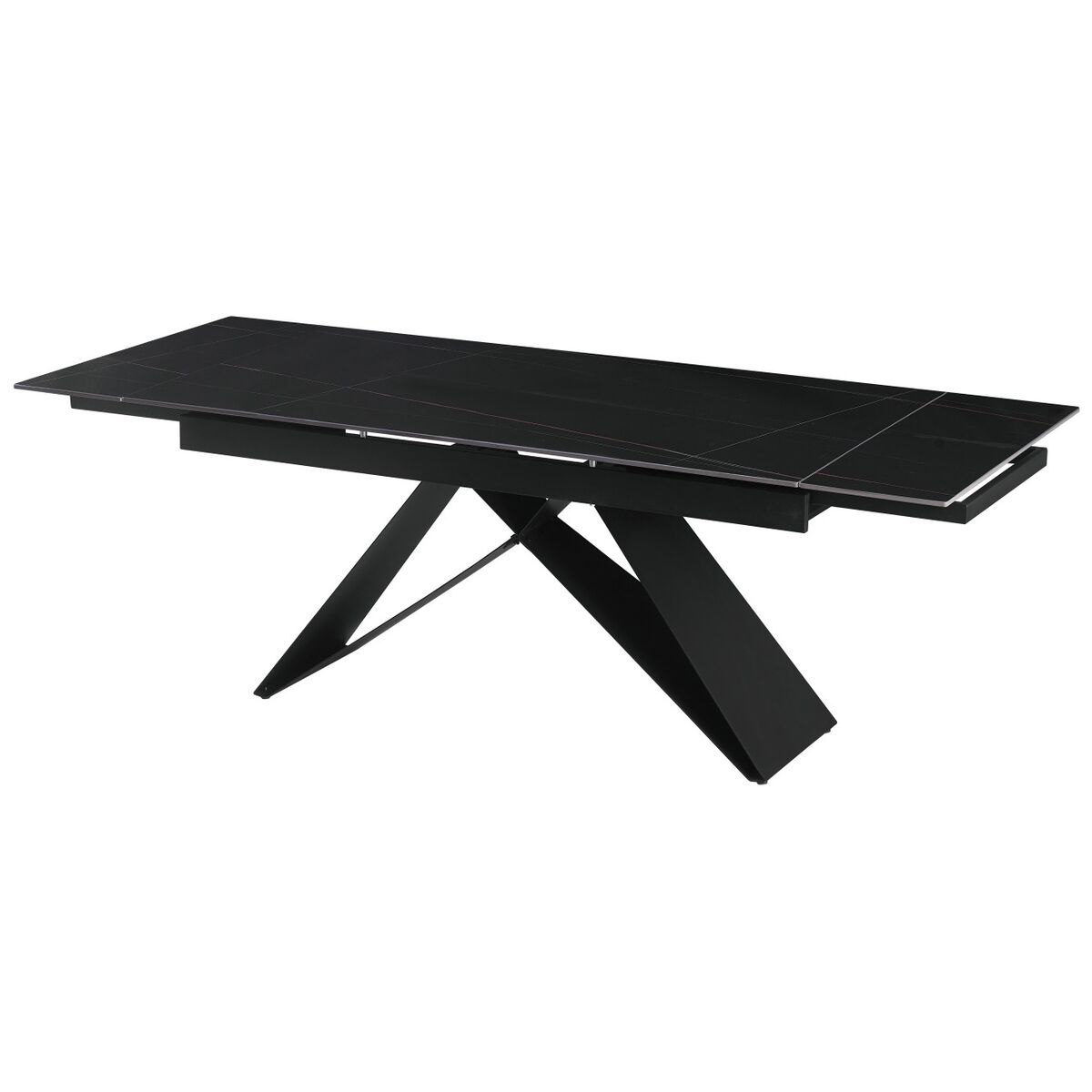 Mesa de Comedor Home ESPRIT Negro Metal Cerámica 160 x 90 x 75 cm 1 S3059523_0