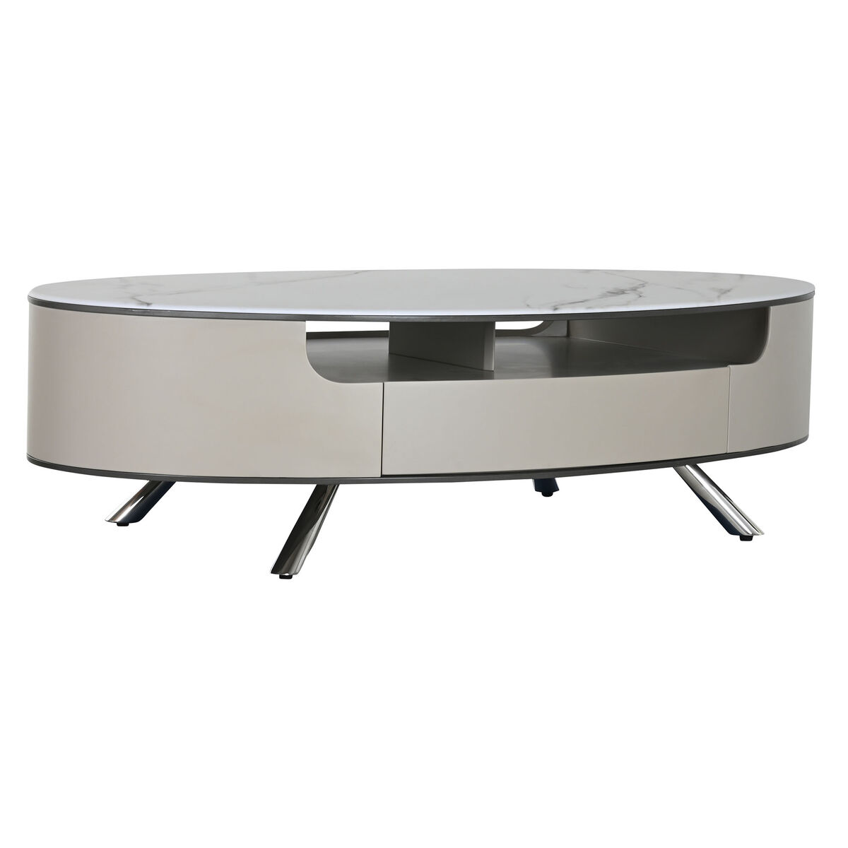 Mesa de Centro Home ESPRIT Blanco Beige 140 x 75 x 40 cm 1 S3058764_0