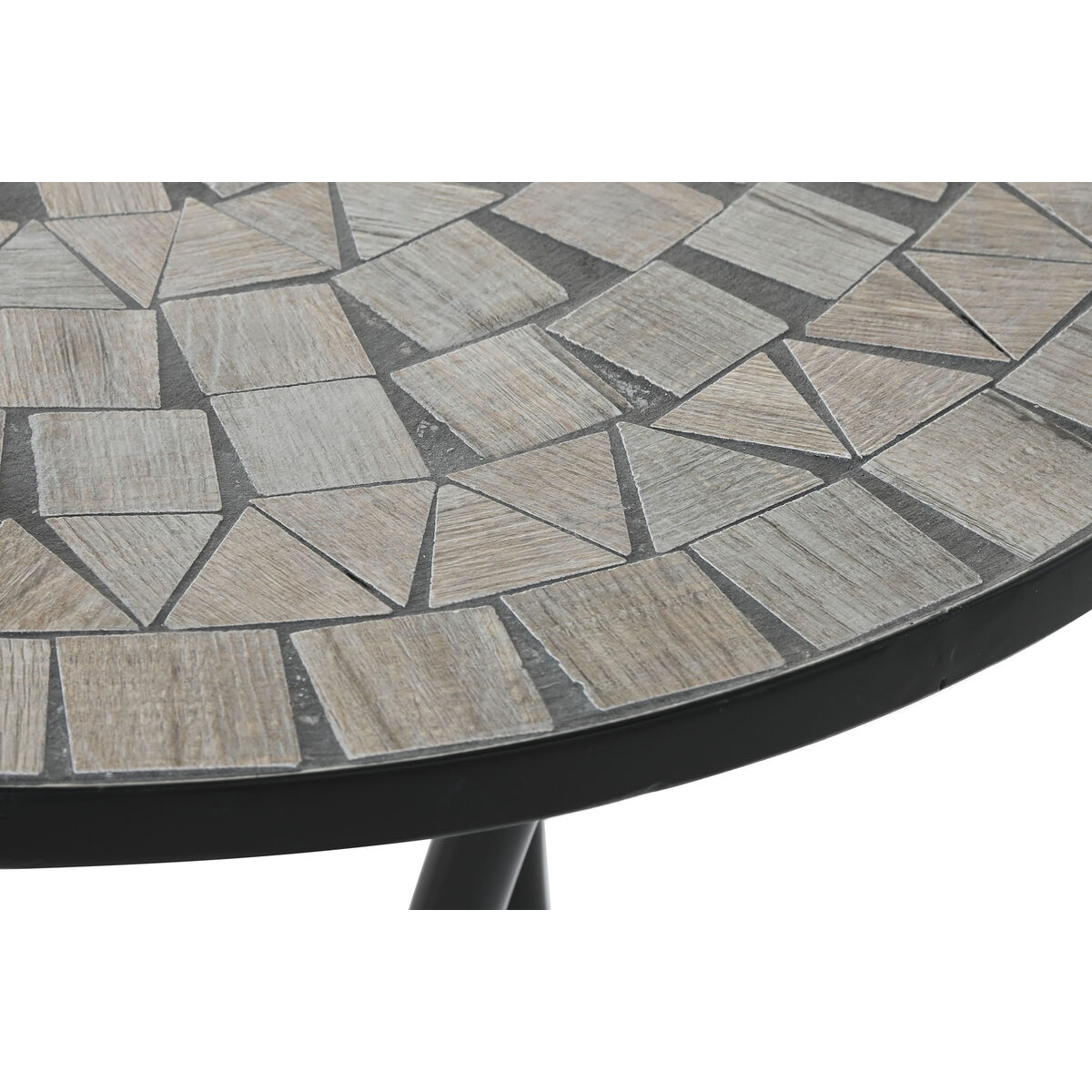 Mesa auxiliar Home ESPRIT Negro Multicolor 60 x 60 x 72 cm 3 S3060187_2