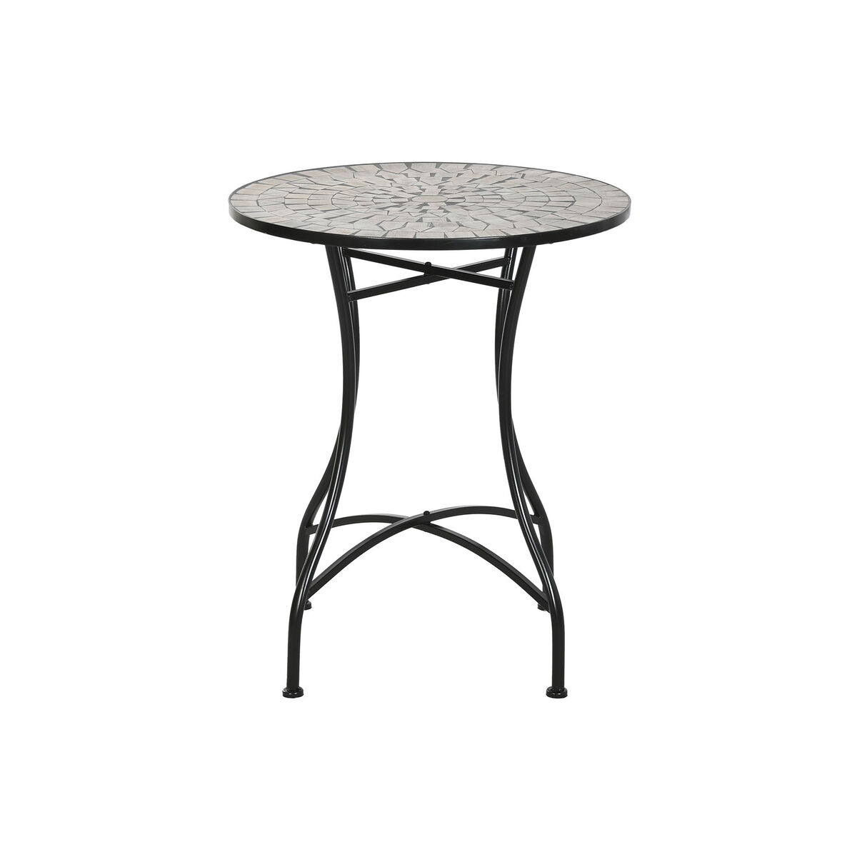 Mesa auxiliar Home ESPRIT Negro Multicolor 60 x 60 x 72 cm 5 S3060187_4