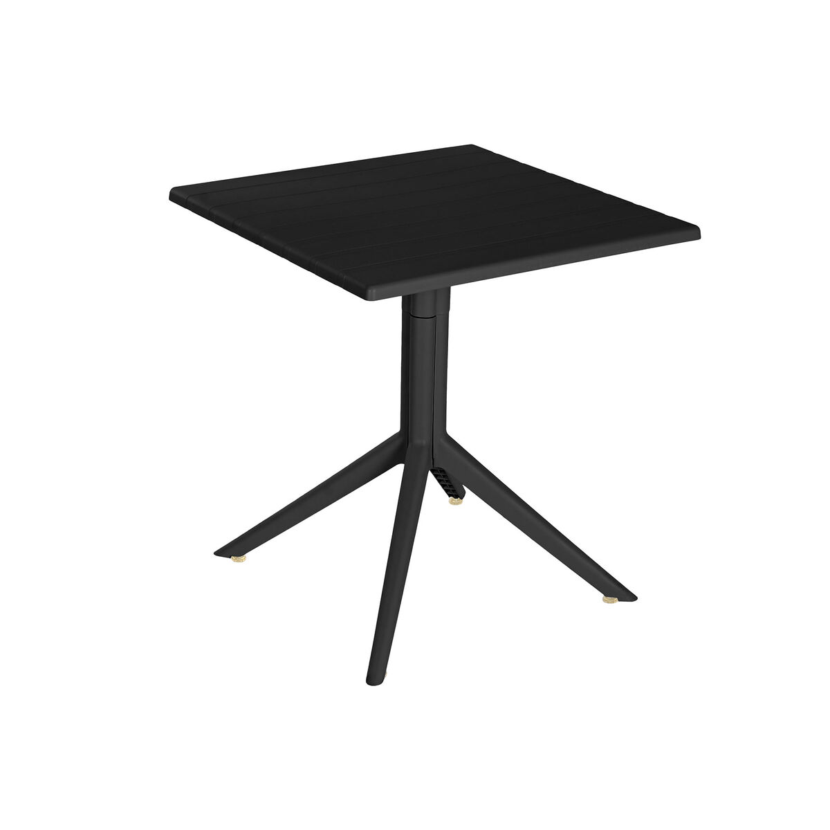 Mesa de Comedor Home ESPRIT Negro Metal Polipropileno 70 x 70 x 75 cm 2 S3060220_1