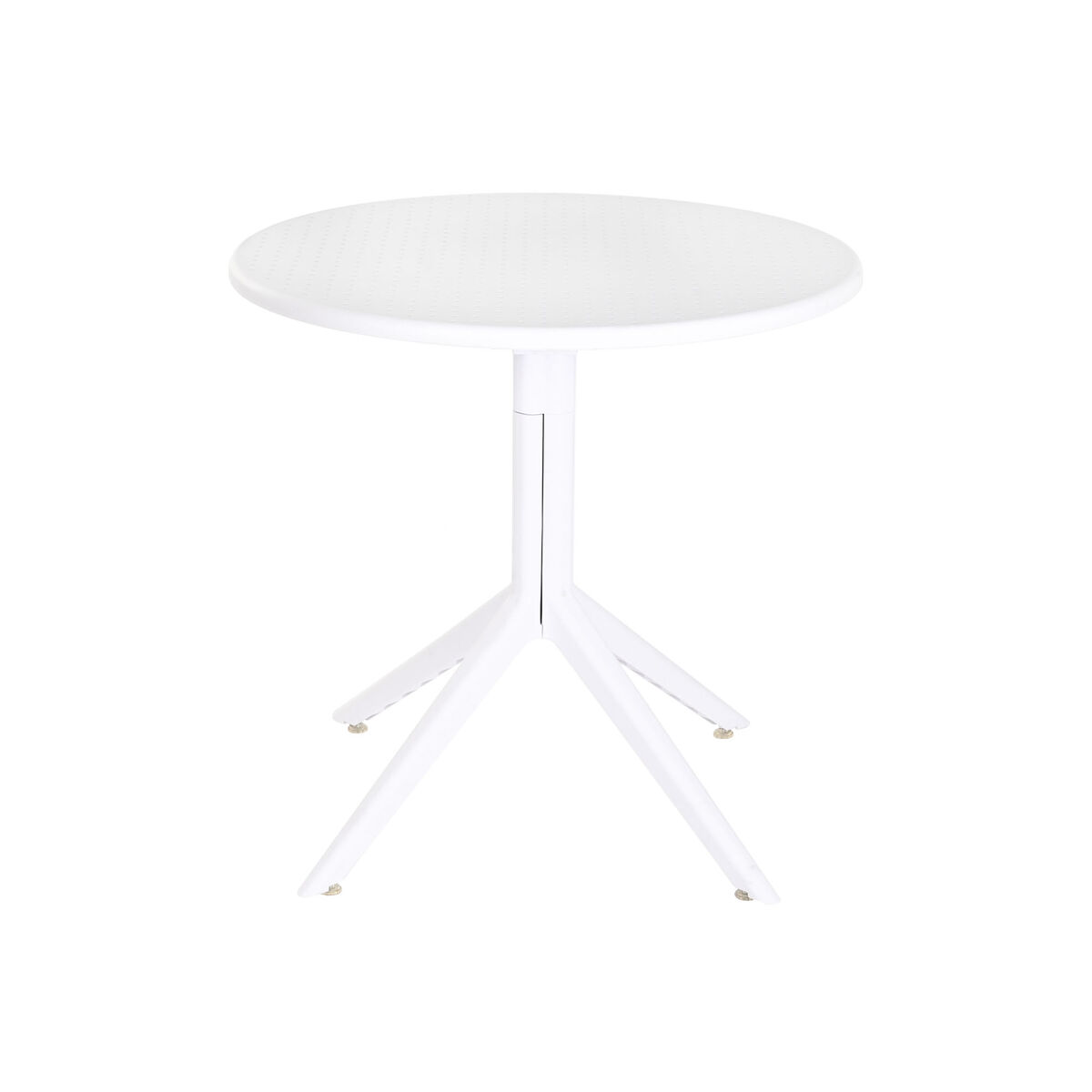 Mesa de Comedor Home ESPRIT Blanco Metal Polipropileno 80 x 80 x 75 cm 1 S3060223_0