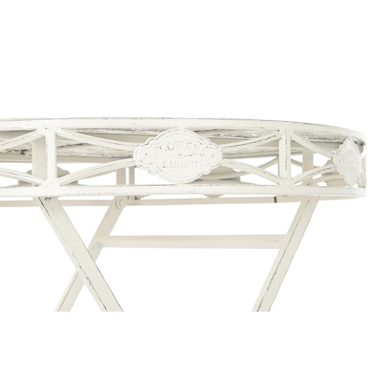 Mesa de Comedor Home ESPRIT Blanco Metal 70 x 70 x 73 cm 3 S3060074_2