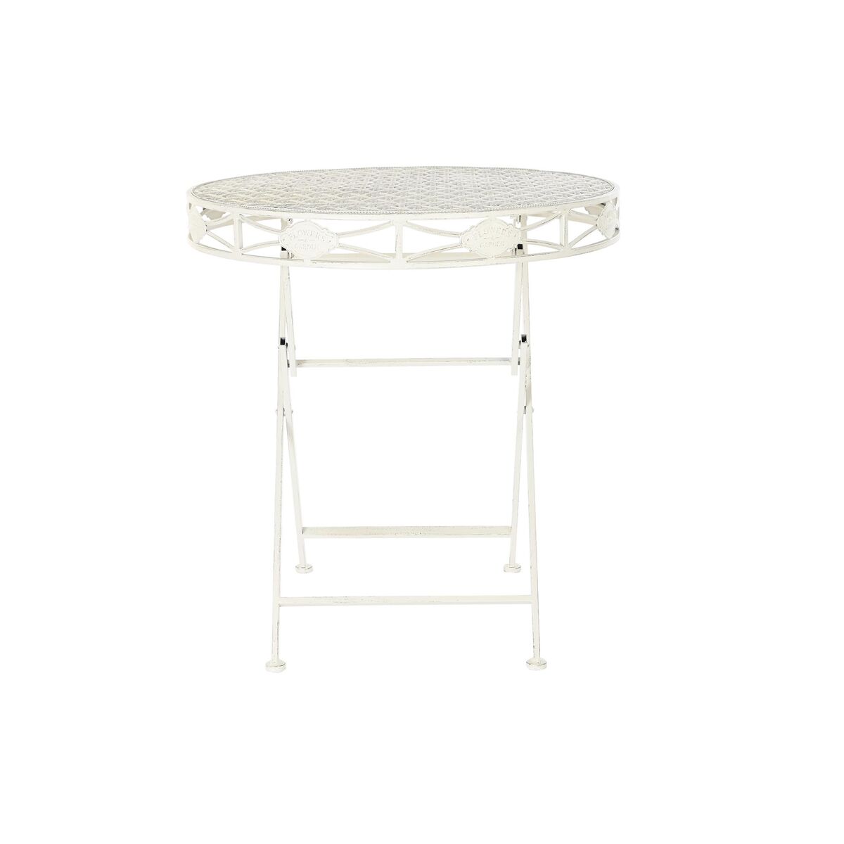 Mesa de Comedor Home ESPRIT Blanco Metal 70 x 70 x 73 cm 4 S3060074_3