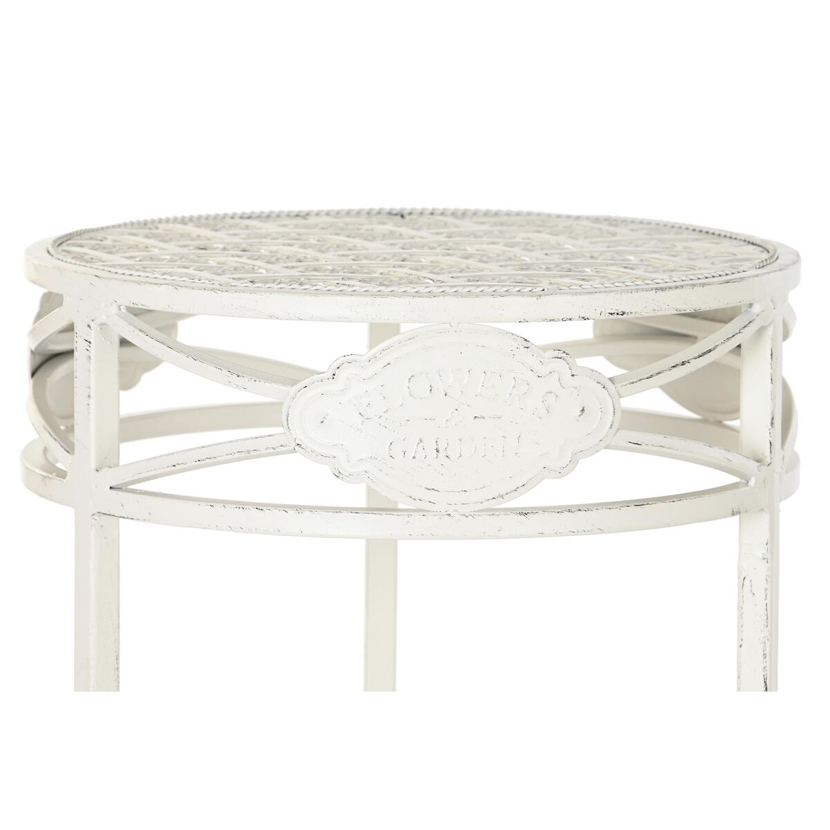 Juego de 3 mesas Home ESPRIT Blanco 30,5 x 30,5 x 70 cm (3 Piezas) 3 S3060075_2