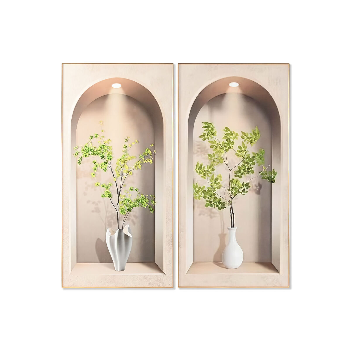 Cuadro Home ESPRIT Aluminio Madera MDF 80 x 3,5 x 160 cm 1 S3060077_0