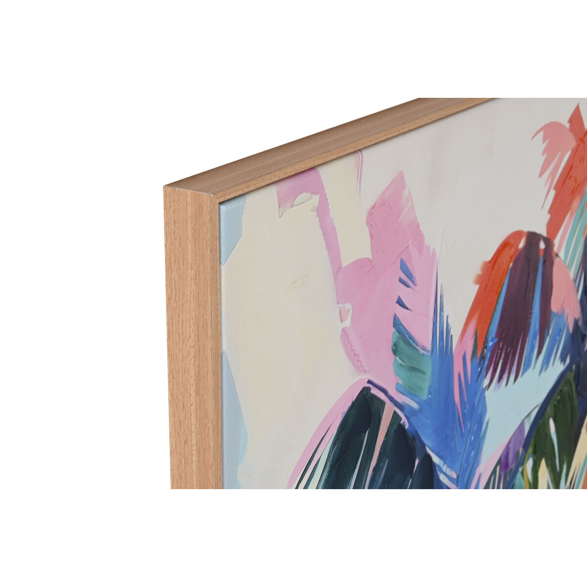 Lienzo Home ESPRIT Palmeras Tropical 90 x 3,5 x 120 cm (2 Unidades) 2 S3060117_1