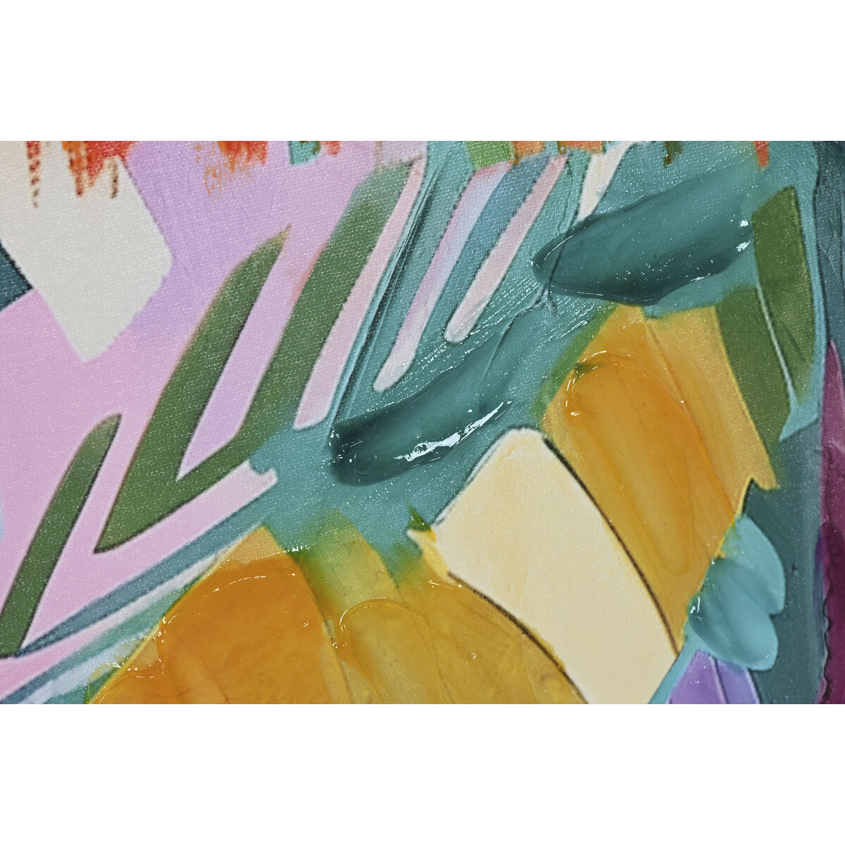 Lienzo Home ESPRIT Palmeras Tropical 90 x 3,5 x 120 cm (2 Unidades) 3 S3060117_2