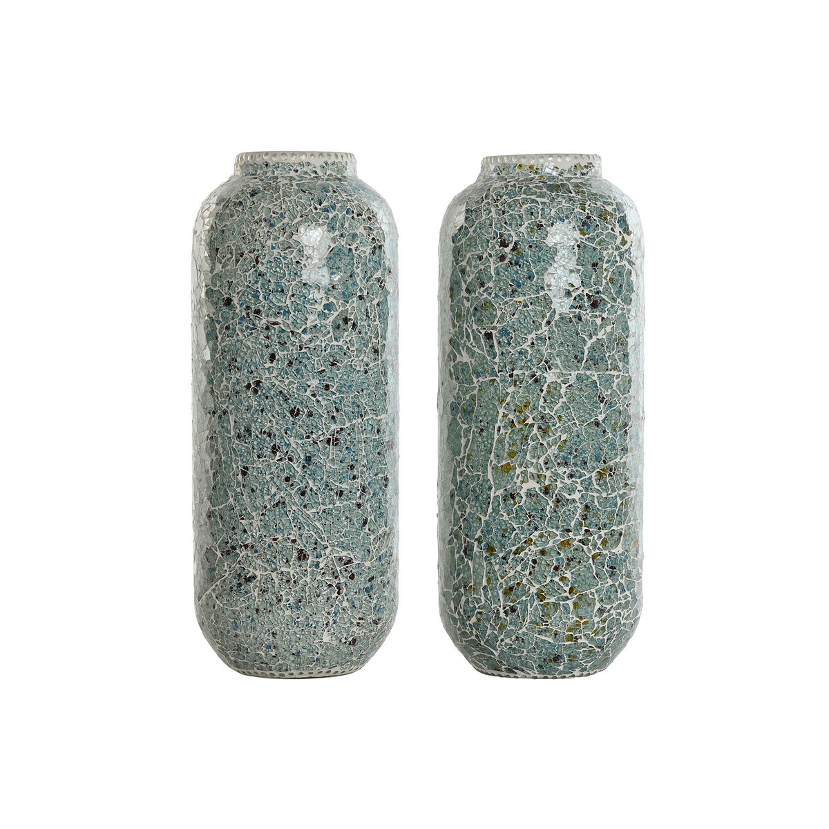 Lámpara de mesa Home ESPRIT Verde Azul cielo 25 W 220 V (2 Unidades) 1 S3060303_0