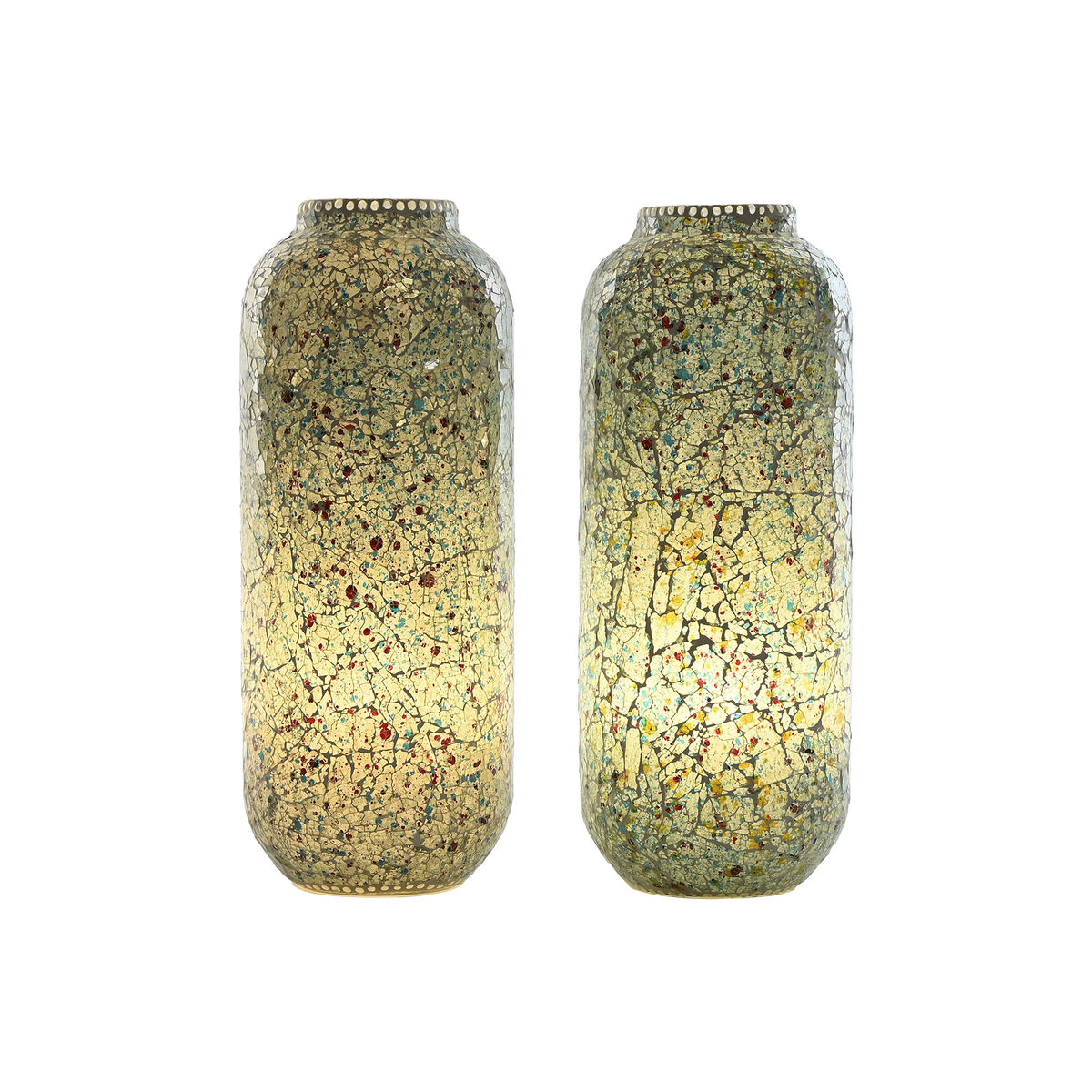 Lámpara de mesa Home ESPRIT Verde Azul cielo 25 W 220 V (2 Unidades) 4 S3060303_3