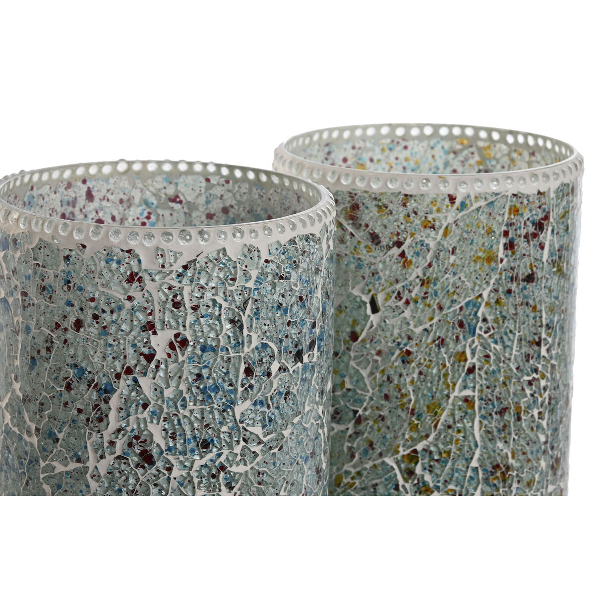 Lámpara de mesa Home ESPRIT Verde Azul cielo 25 W 220 V (2 Unidades) 2 S3060304_1