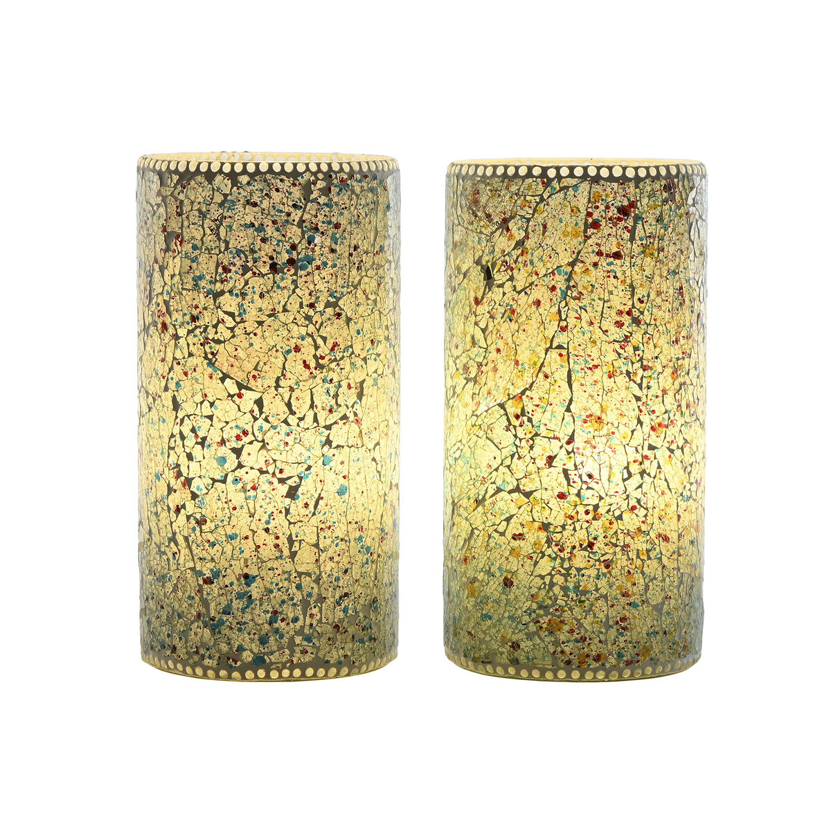 Lámpara de mesa Home ESPRIT Verde Azul cielo 25 W 220 V (2 Unidades) 4 S3060304_3