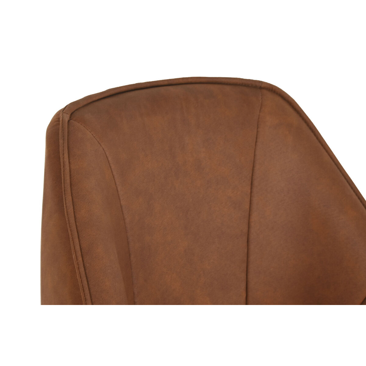 Silla de Comedor Home ESPRIT Negro Camel Metal Microfibra 64 x 67 x 85 cm 67 x 64 x 83 cm 5 S3060624_4