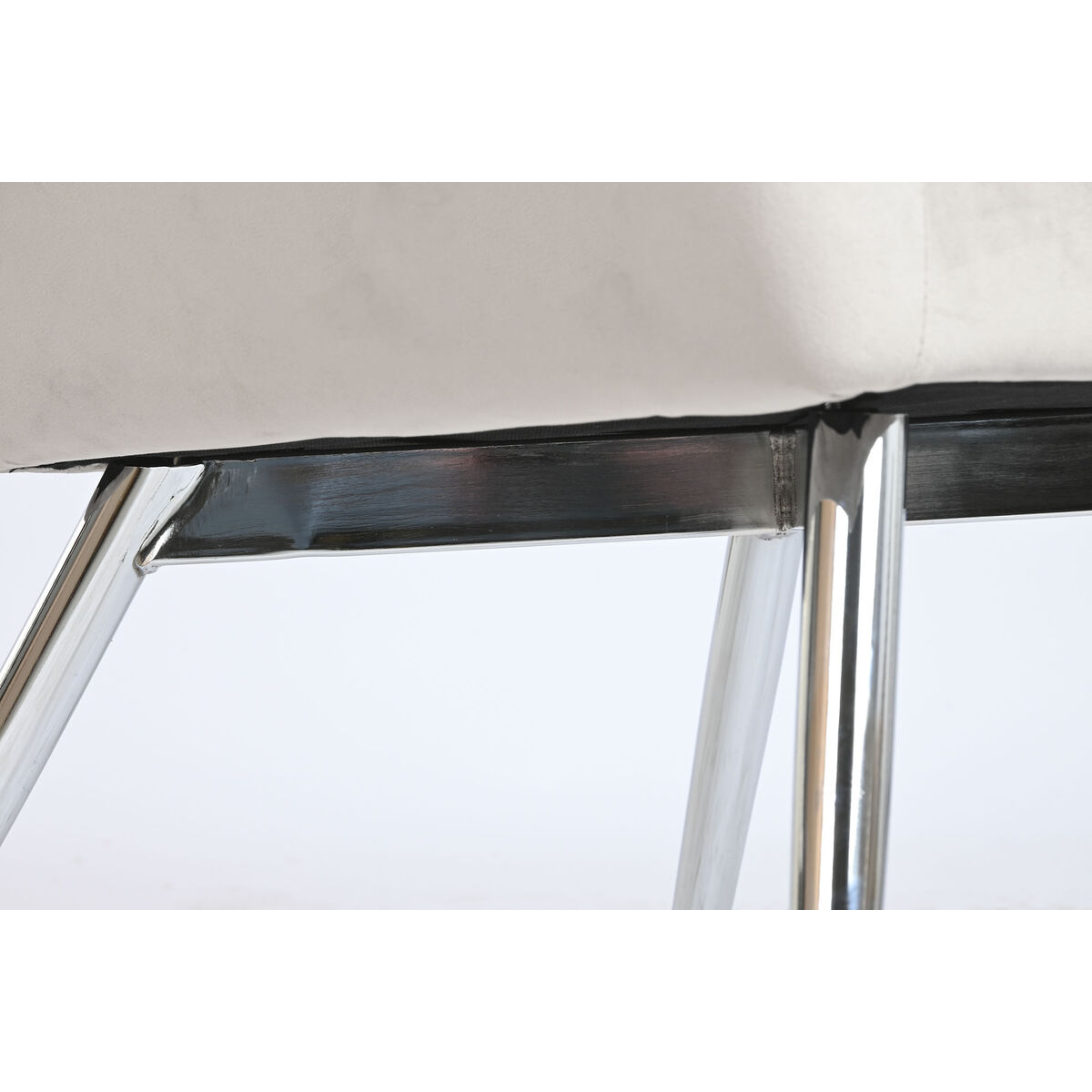 Butaca Home ESPRIT Gris Crema Dorado Plateado Poliéster Metal 74 x 74 x 90 cm 74 x 67 x 90 cm 7 S3060625_6