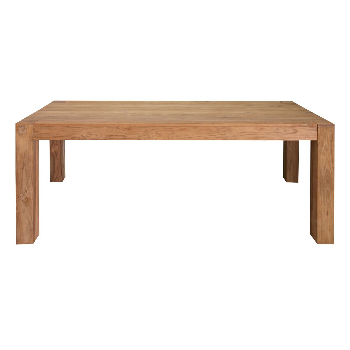 Mesa de Comedor Home ESPRIT Marrón madera de teca 200 x 100 x 76 cm 2 S3061192_1