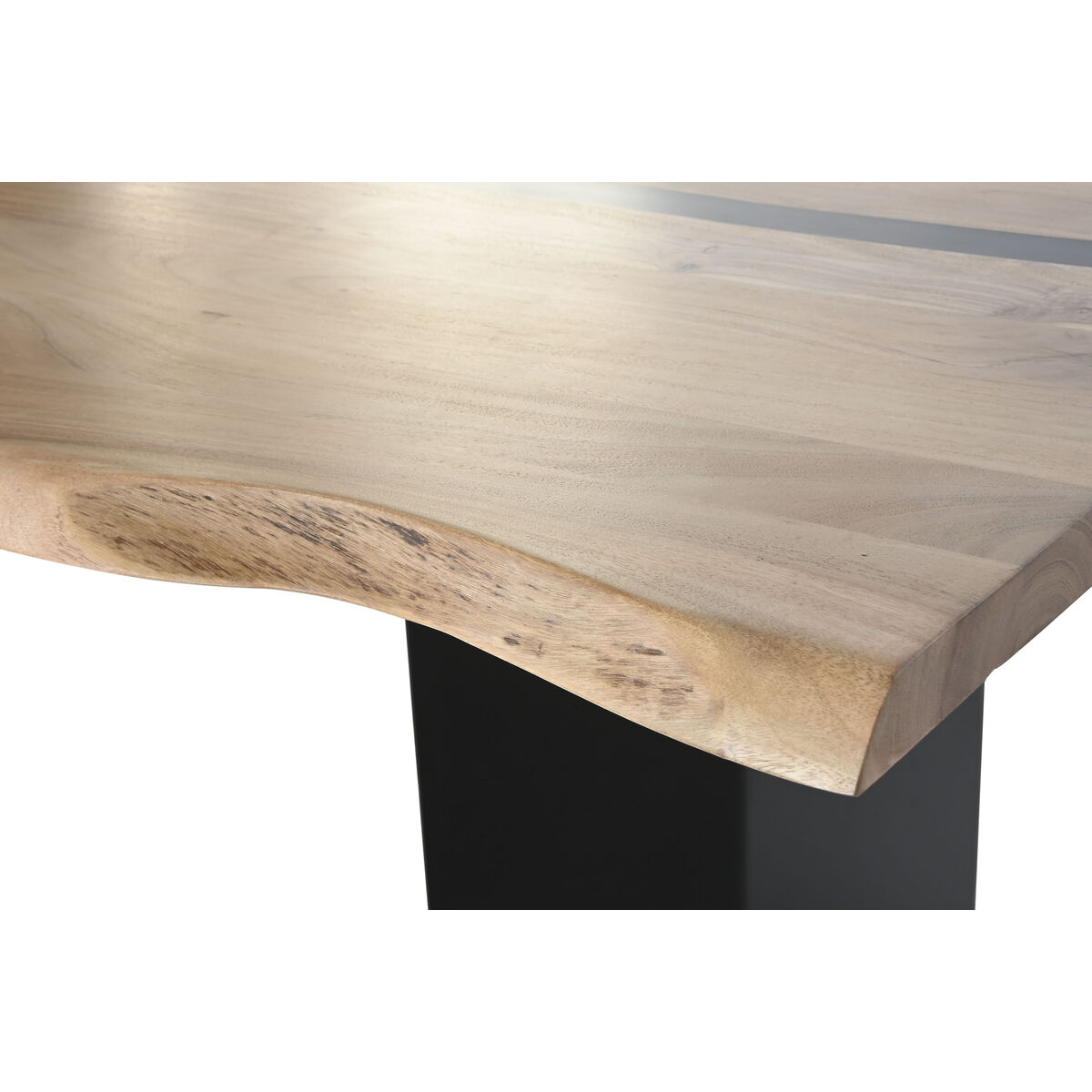 Mesa de Comedor Home ESPRIT Metal Madera de acacia 200 x 100 x 76 cm 3 S3061082_2